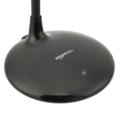 LED Table Lamp with Dimming Feature, Black Plastic, 9W, 3 Color Modes