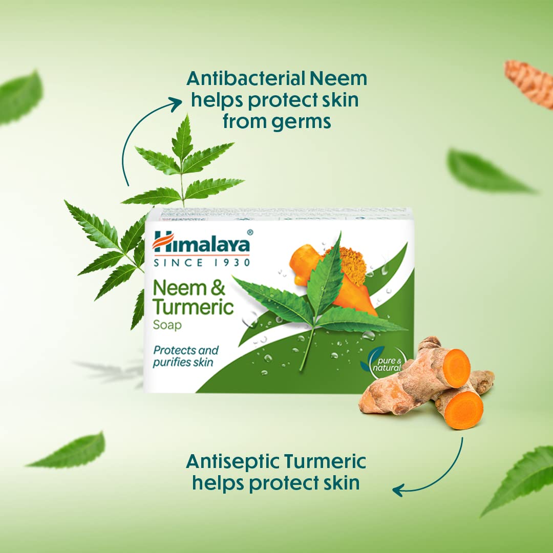 Neem & Turmeric Soap 125g - 4 Pack Value Set