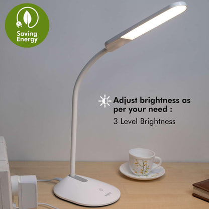LED Table Lamp with Dimming & Color Changing - 6W, Adjustable Angle, Modern Design, Cool Day Light/Neutral White/Warm White