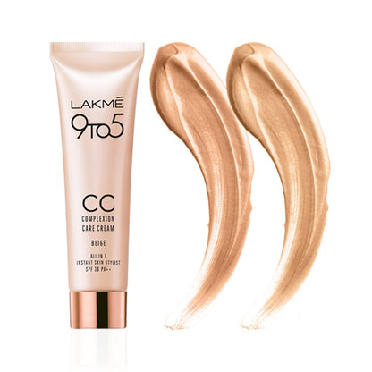 Lakme 9 to 5 CC Cream Mini Beige SPF 30, 9g Tinted Moisturizer
