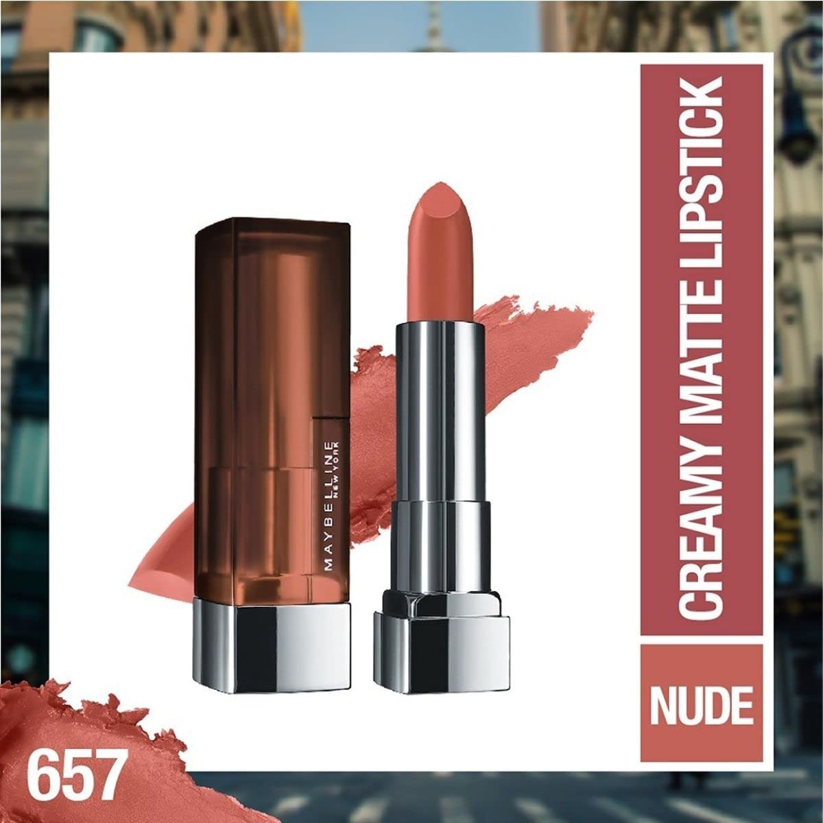 Maybelline Matte Lipstick 657 Nude Nuance, 3.9g, Moisturizing