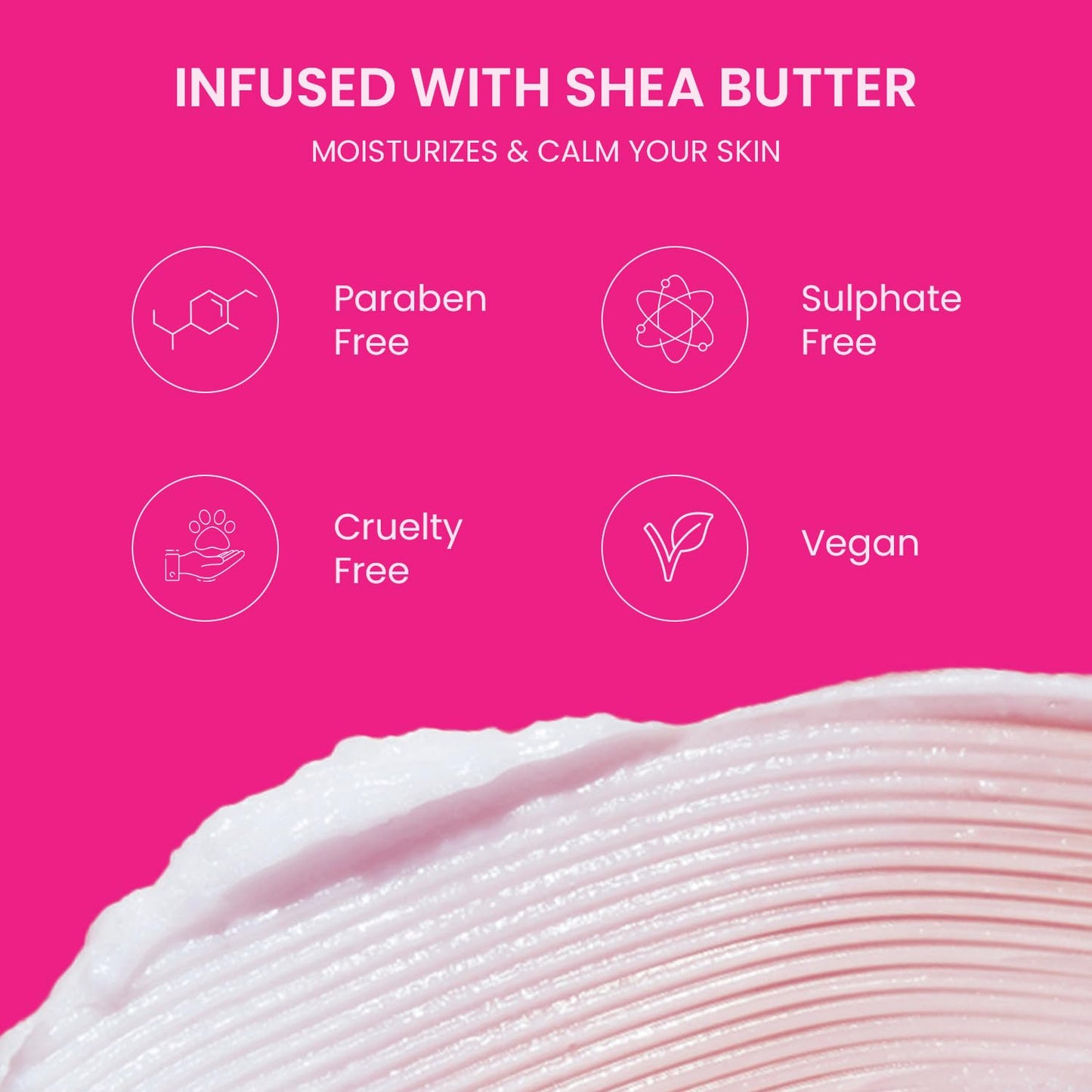 Facial Wax Strips for Women - 20 Strips + 4 Wipes, Shea Butter