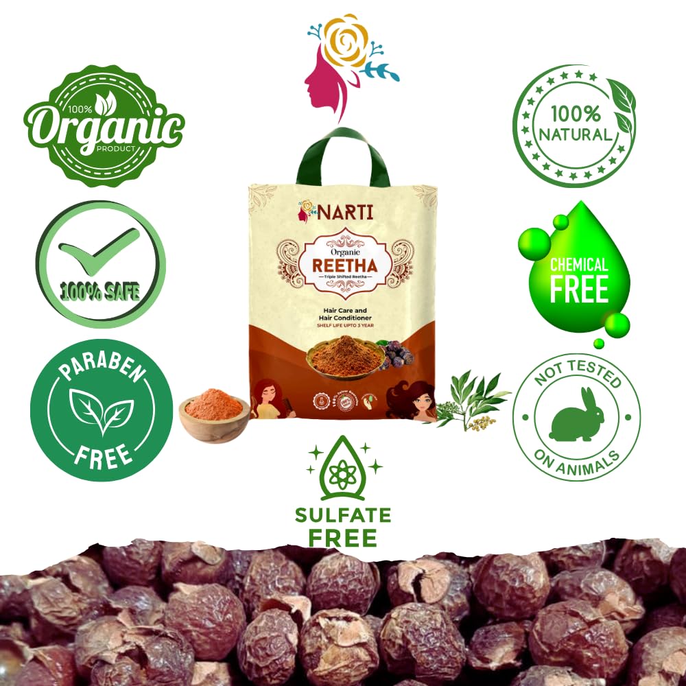 Organic Amla Reetha Shikakai Powder for Hair Care - 1.5 Kg