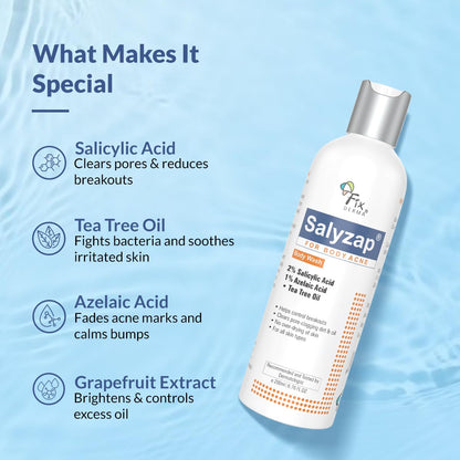 Exfoliating Body Wash with Salicylic Acid for Acne Prone Skin - 200ml