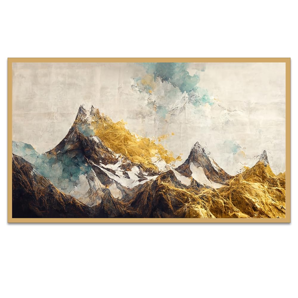 Canvas Wall Painting - Textured Digital Print - 18 Inch L x 12 Inch H - MDF Wood Frame