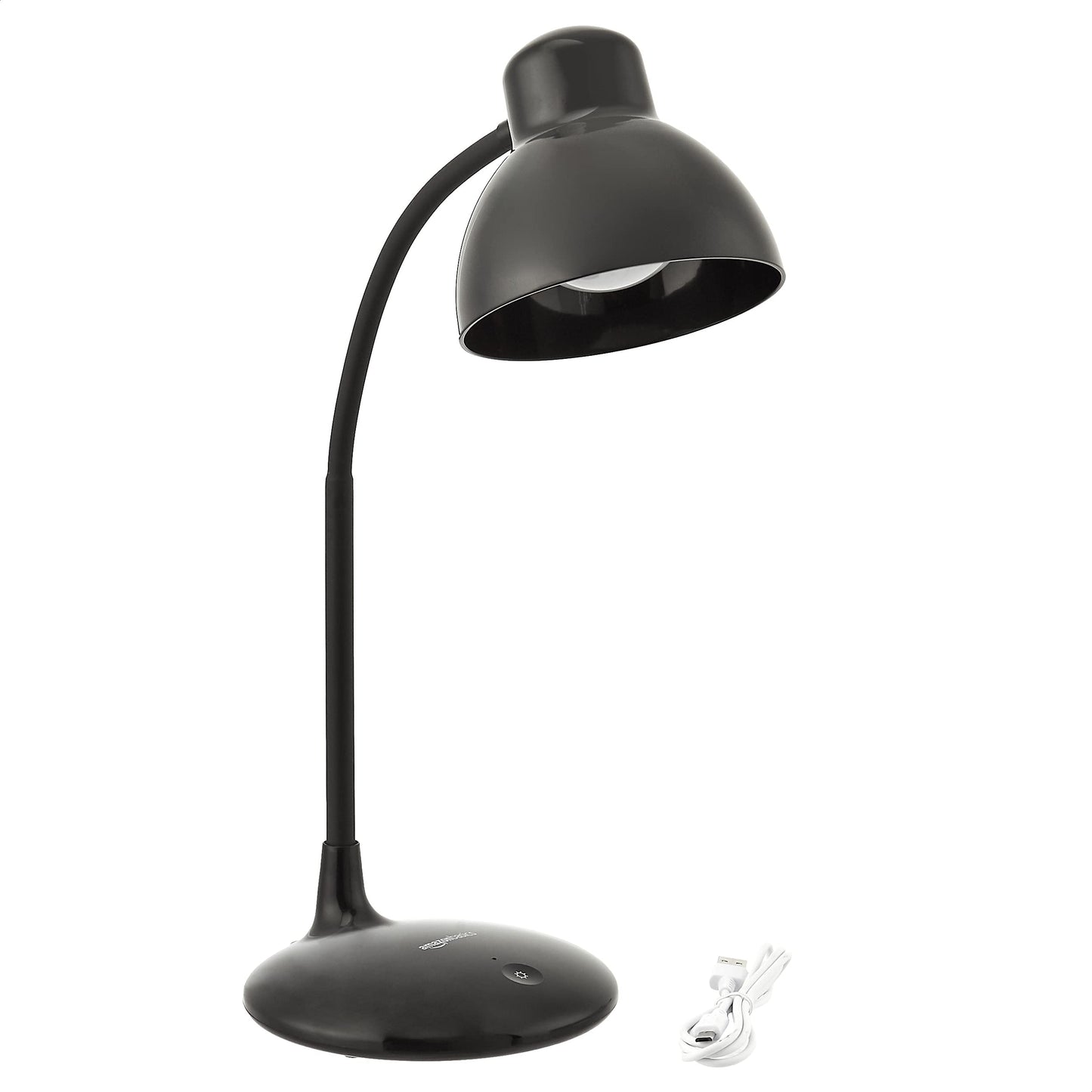 LED Table Lamp with Dimming Feature, Black Plastic, 9W, 3 Color Modes
