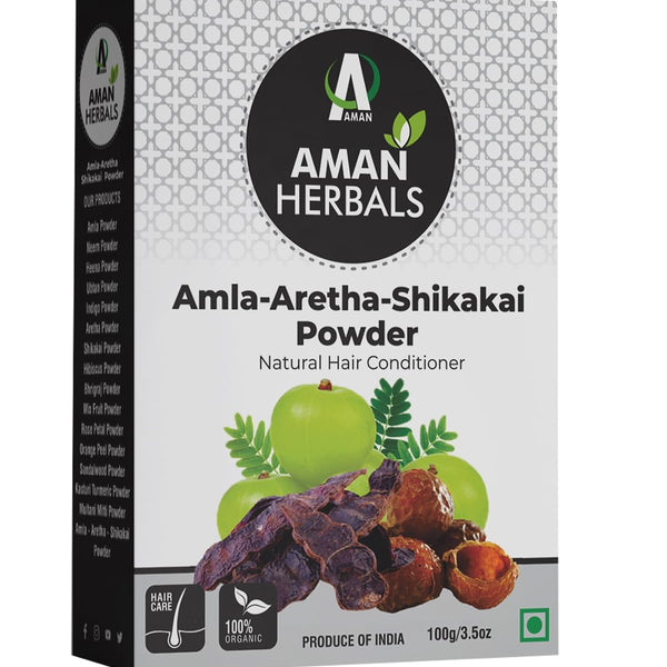 Organic Amla Reetha Shikakai Hair Cleanser Powder - 200 gm