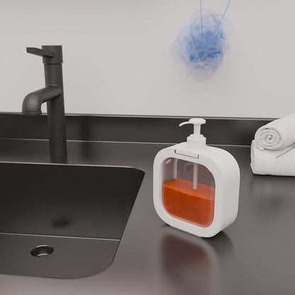 300ML Soap Dispenser - Clear PET Plastic - Leak-Proof Pump - Versatile for Bathroom & Kitchen