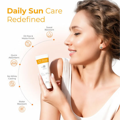 UV Doux Sunscreen Gel SPF 50 PA+++ - Water-Resistant & Non-Comedogenic