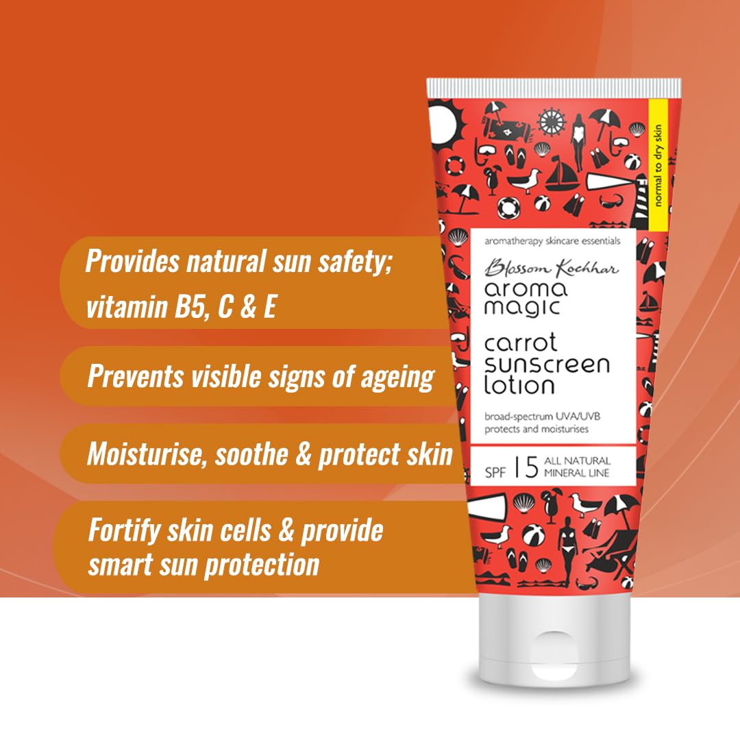 Carrot Sunscreen Lotion SPF 15, UVA/UVB, 50ml, Normal-Dry Skin