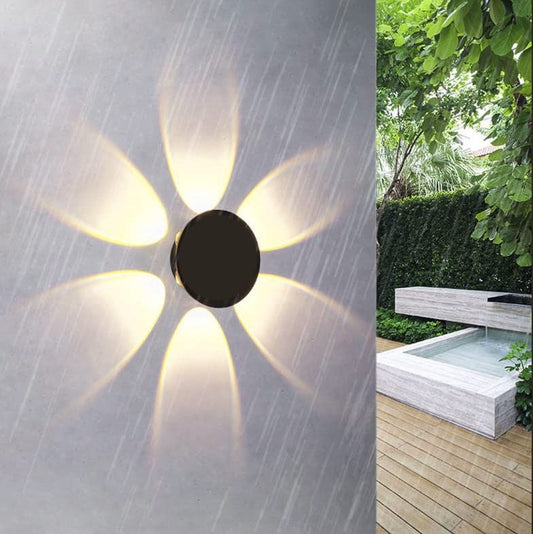 LED Wall Light - Modern Waterproof Design - Black Aluminium - 12 Watts - 600-720 Lumens