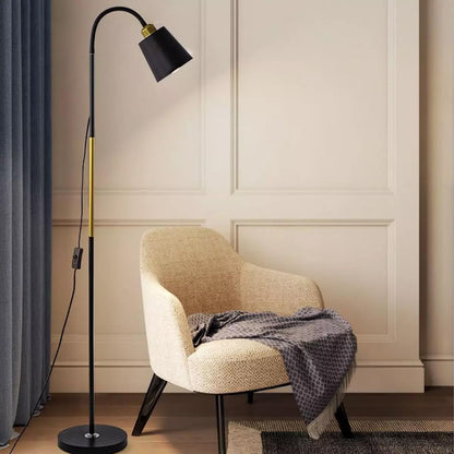 LED Floor Lamp Modern Minimalism Black Metal 150 cm