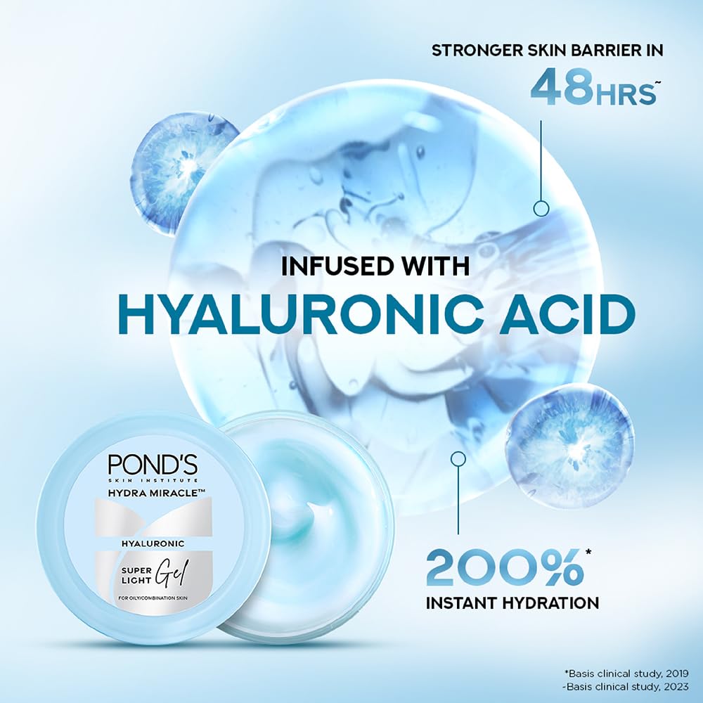 Pond's Oil-Free Moisturizer with Hyaluronic Acid, 200ml