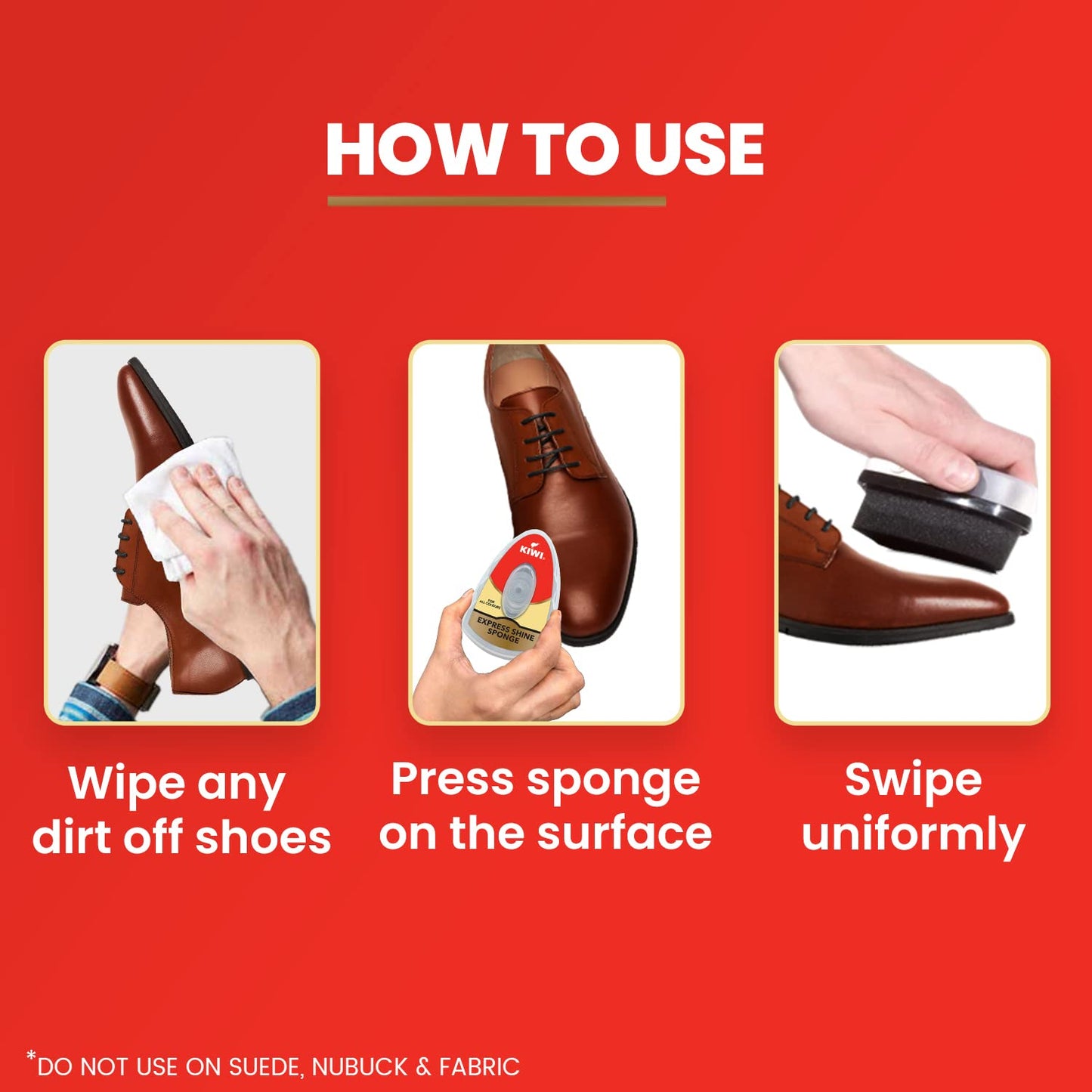 Neutral Shoe Shine Sponge, 1 Piece (Pack of 2)