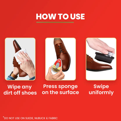 Neutral Shoe Shine Sponge, 1 Piece (Pack of 2)