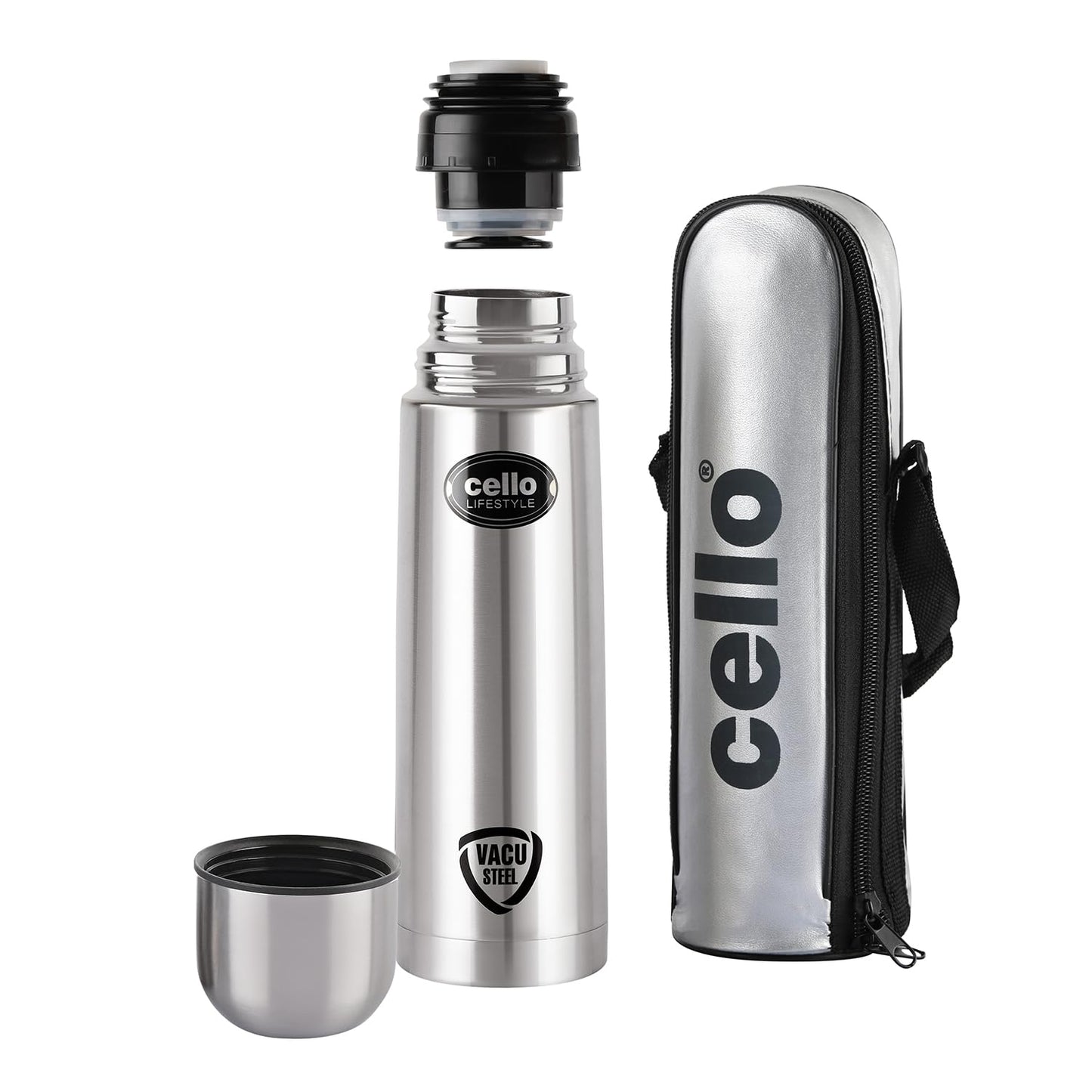 CELLO Lifestyle Insulated Stainless Steel Flask Water Bottle for Daily Use 500 ml