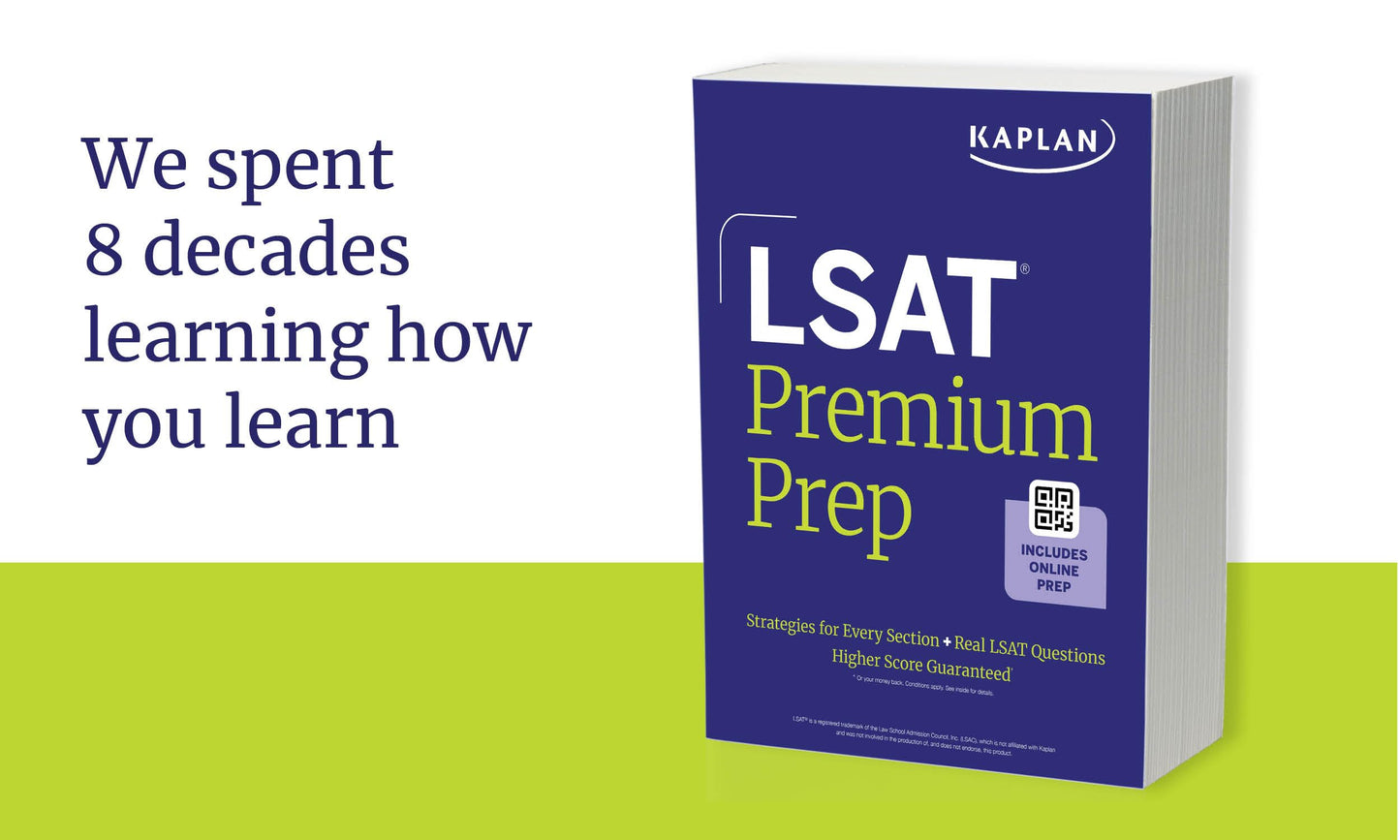 LSAT Premium Prep (2025) Kaplan Test Prep: Master the Digital LSAT with Exclusive 99th-Percentile Instructor Videos, Data-Driven Strategies, and Official Practice