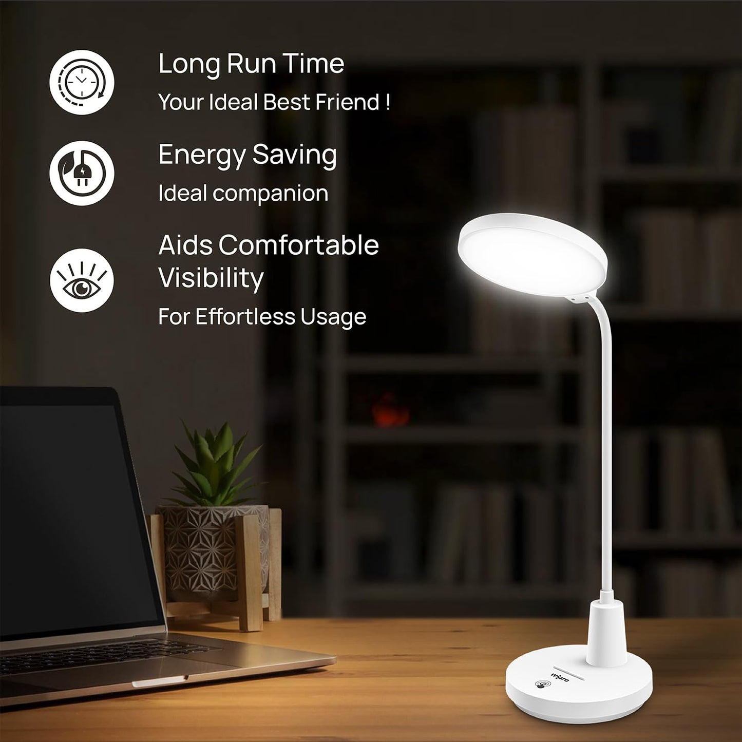 LED Table Lamp with 3 Color Modes and Touch Control - 8W Portable Desk Lamp - Adjustable Design