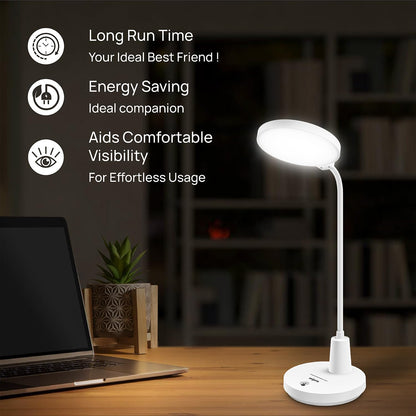LED Table Lamp with 3 Color Modes and Touch Control - 8W Portable Desk Lamp - Adjustable Design