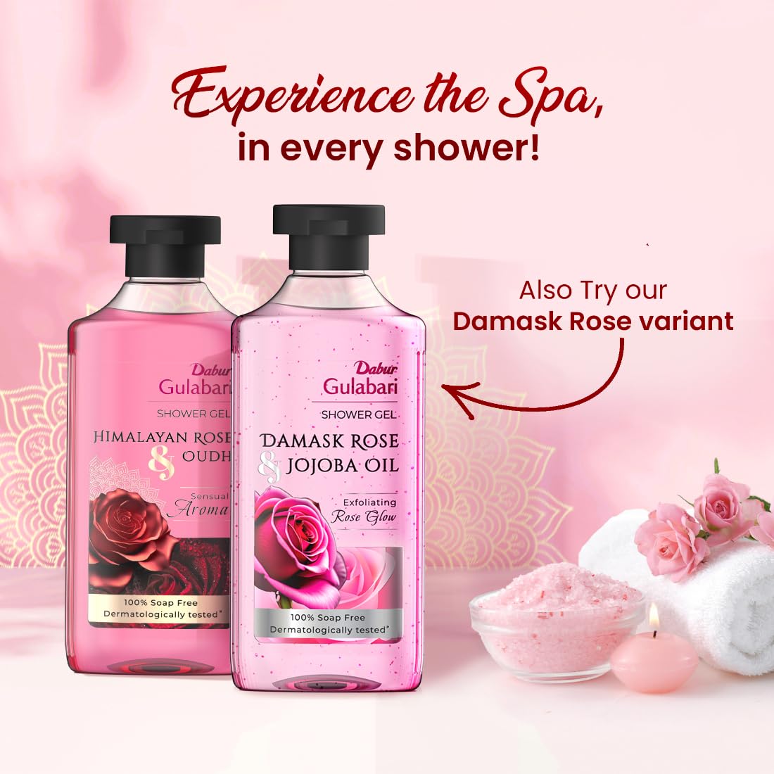 Himalayan Rose & Oudh Body Wash - 250ml | Luxurious Shower Gel