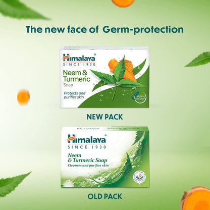 Neem & Turmeric Soap 125g - 4 Pack Value Set