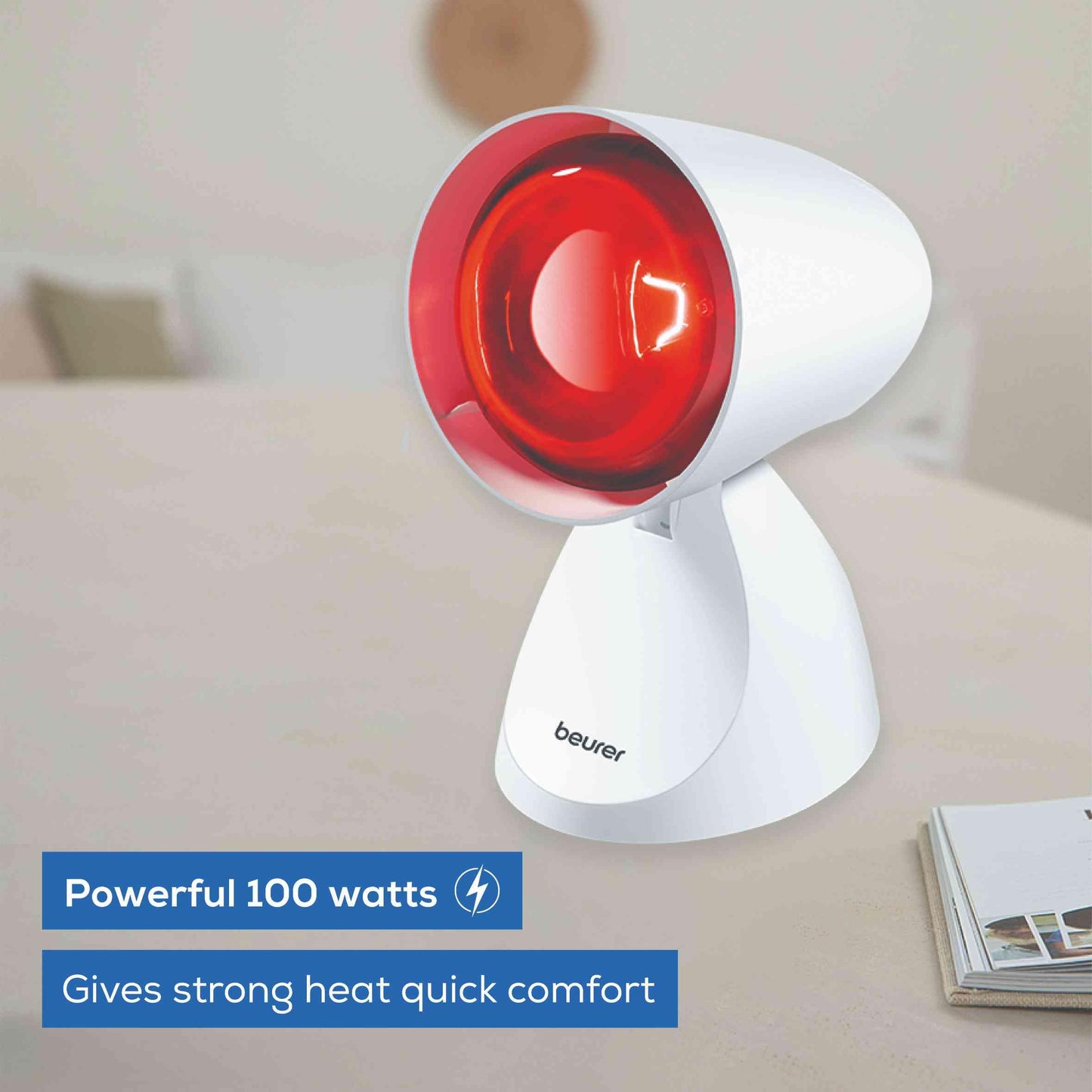 Red Light Therapy Lamp | 100W | Adjustable Screen | Infrared Light | Treatment for Muscle Strains