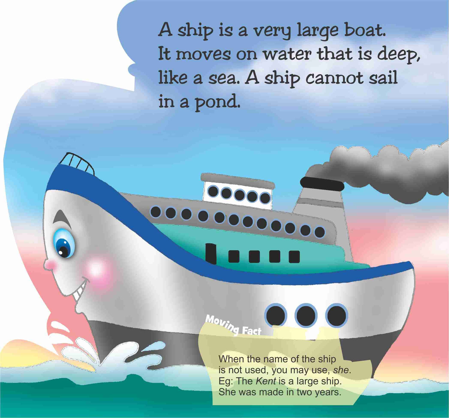 Flying Colours Cut Out Board Book - Ship