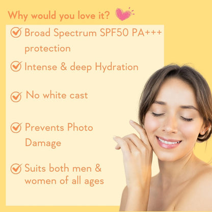 Sunscreen Body Lotion SPF 50 PA+++ 200ml - No White Cast