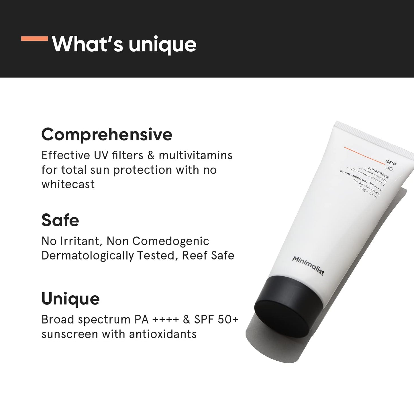 Lightweight SPF 50 Sunscreen with Multi-Vitamins - No White Cast