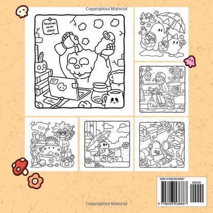 Spooky Cutie: Vol. 2 Coloring Book for Adults and Teens Featuring Lovely Creepy Creatures in Cozy Moments for Relaxation