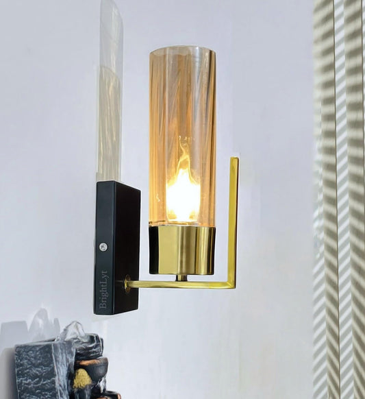 Wall Light Modern Design Gold Electroplating Iron Metal & Luster Glass  E27/E26 Bulb Included