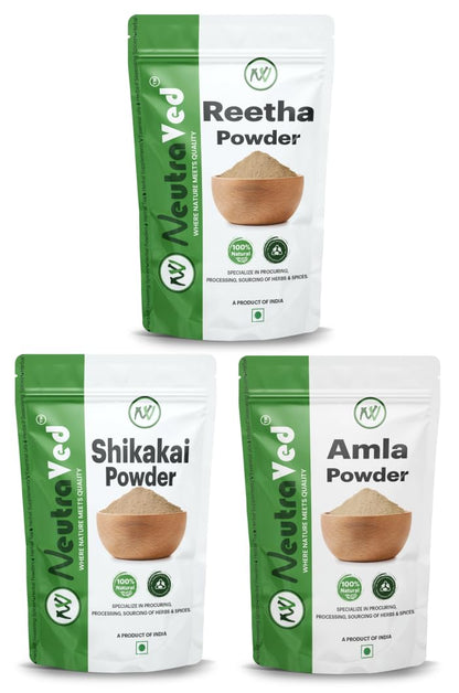 Natural Amla, Reetha & Shikakai Hair Pack - 300g