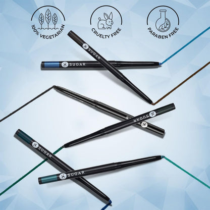 Intense Kajal Pencil, 12H Smudge-Proof, Waterproof, Black