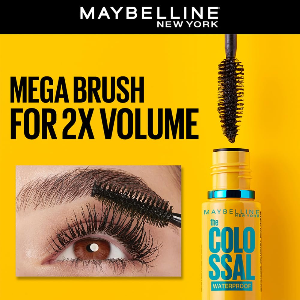 Maybelline Volumizing Waterproof Black Mascara 10ml