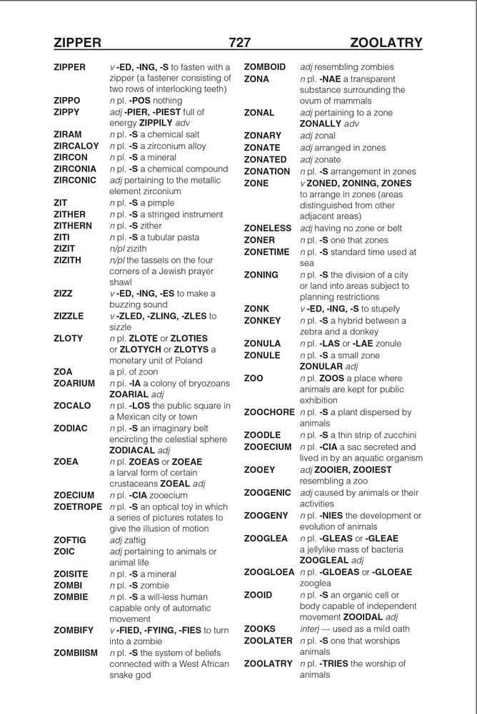 The Official SCRABBLE Players Dictionary 