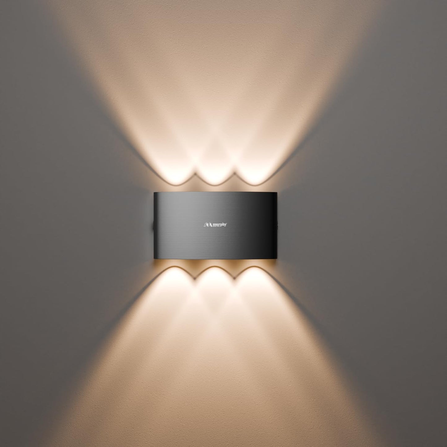 LED Up Down Outdoor Wall Light with Aluminium Body - Warm White - IP65 Waterproof - 6W
