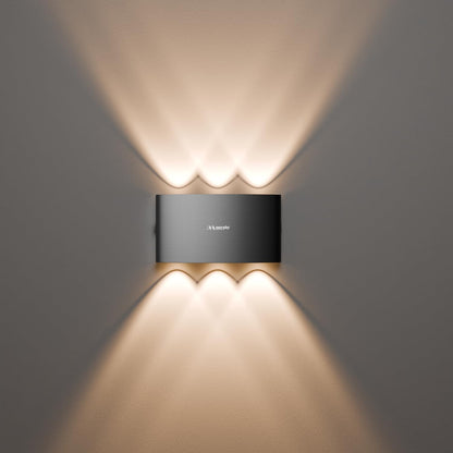 LED Up Down Outdoor Wall Light with Aluminium Body - Warm White - IP65 Waterproof - 6W