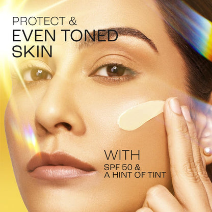 Tinted Sunscreen SPF 50 - Natural Finish, Non-Sticky, 50g
