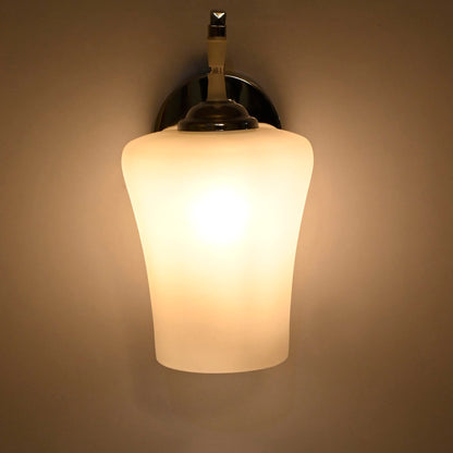 Wall Lamp Uplighter Rustic Design Metal Black 30cm