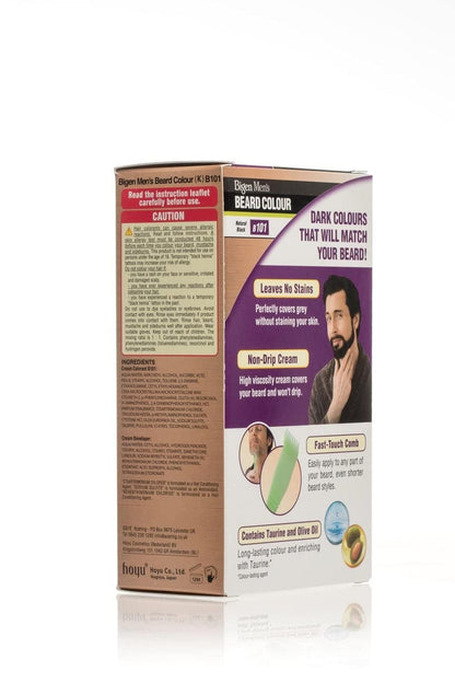 Men's Beard Color Natural Black B101
