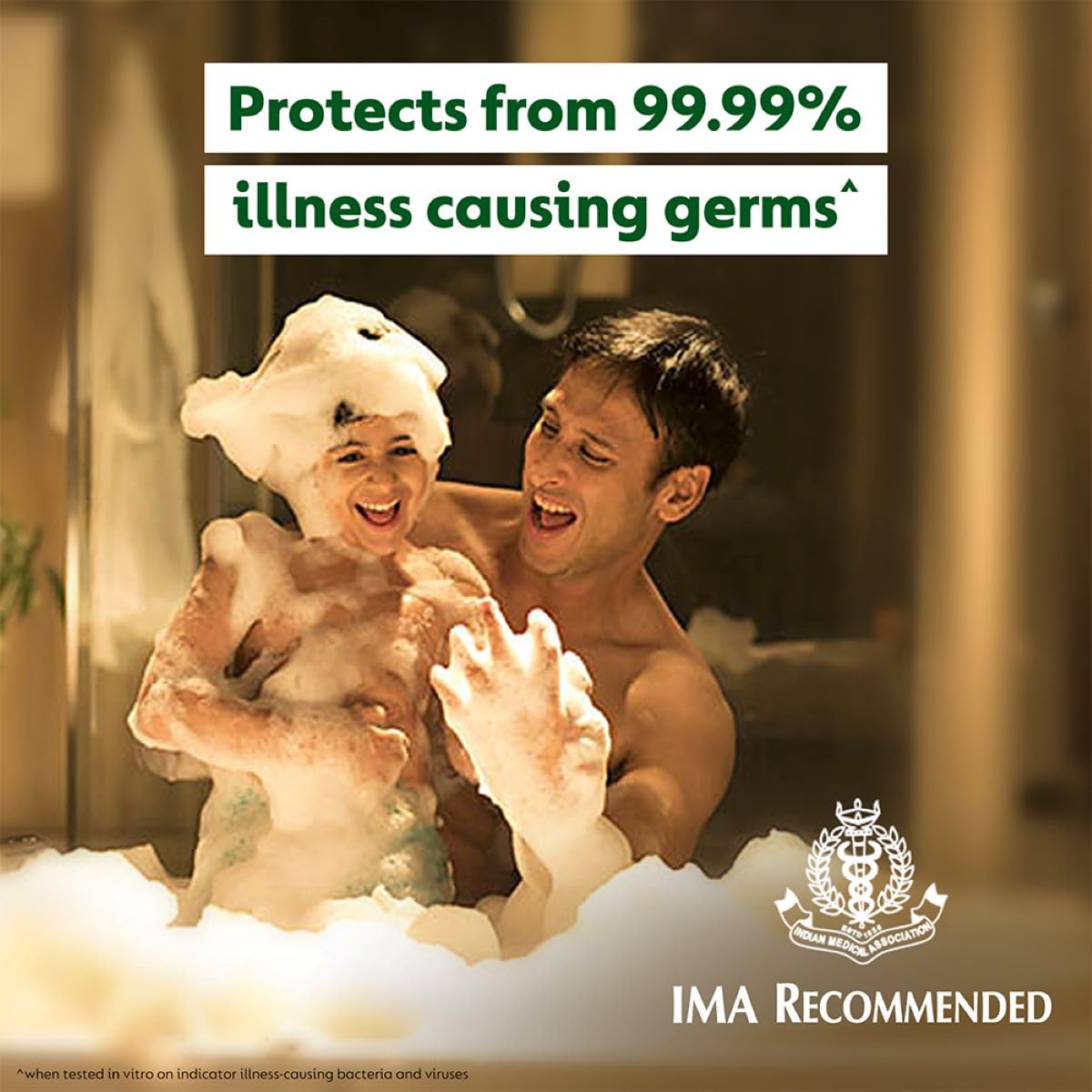 Germ Protection Bathing Soap Bar 750g, Pack of 5, Kills 99.99% Germs