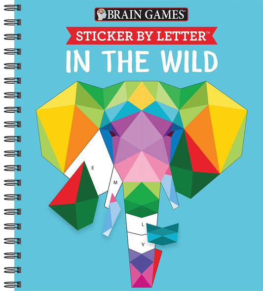 Brain Games - Sticker by Letter: In the Wild (Sticker Puzzles - Kids Activity Book) 