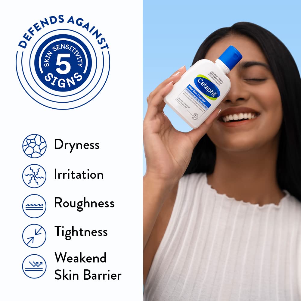 Cetaphil Oily Skin Cleanser, Foaming Face Wash, 125ml