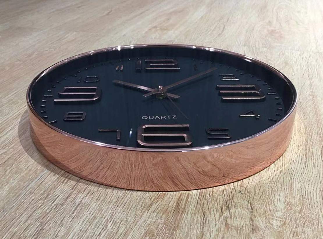 Silent Quartz Wall Clock 30cm Aqua Green Plastic Frame