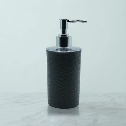 Soap Dispenser - Modern Design - Plastic - Black - 250 ml - Set of 3