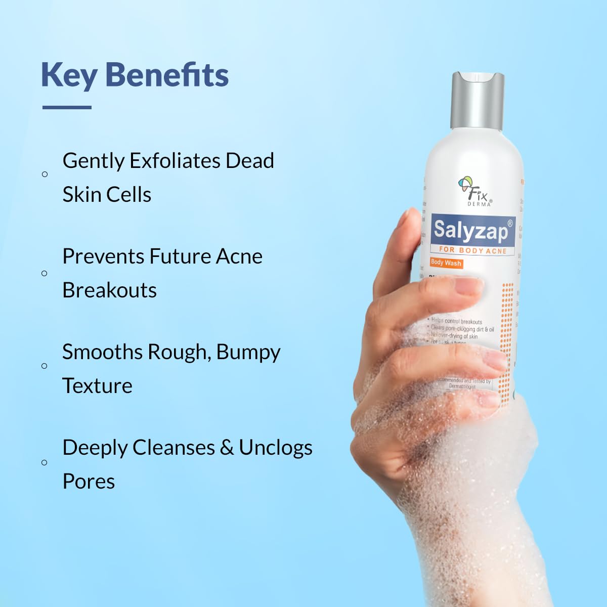 Exfoliating Body Wash with Salicylic Acid for Acne Prone Skin - 200ml