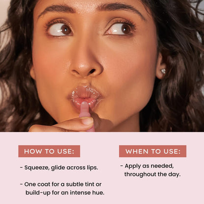 Tinted Lip Balm Hazel - 10g | Vitamin E & Squalane Formula