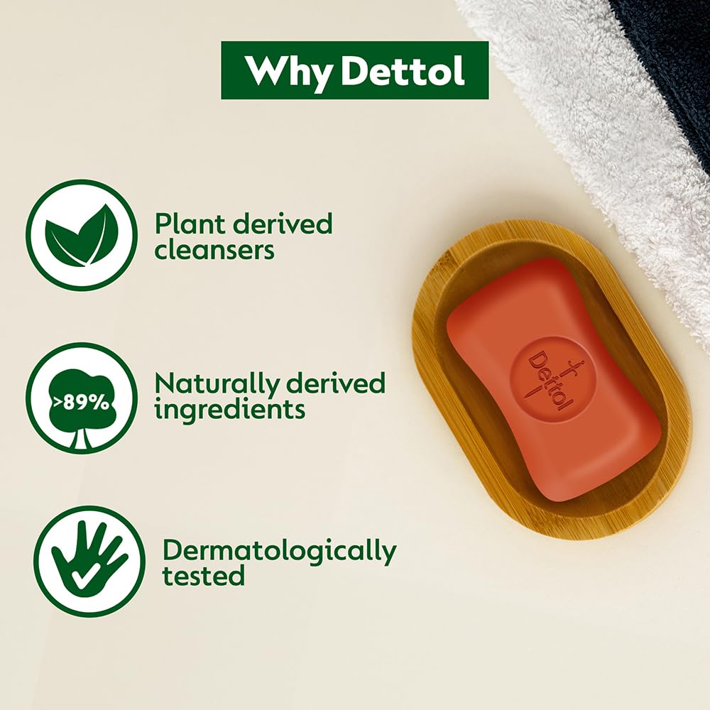 4-Pack Germ Protection Soap Bars, 400g, Kills 99.99% Germs