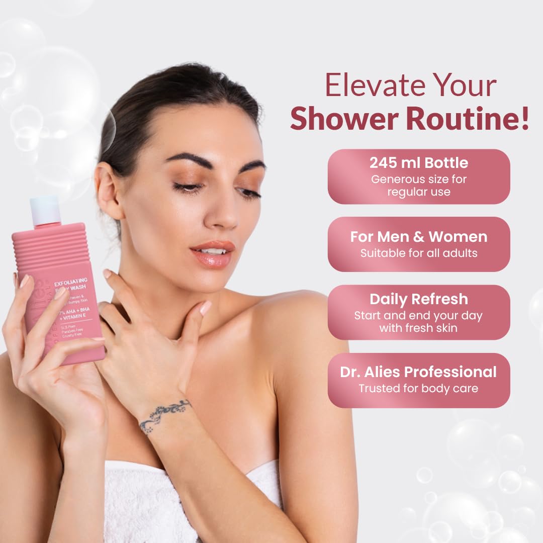 Exfoliating Body Wash 245 ml | 7% AHA + BHA | Smooth Skin