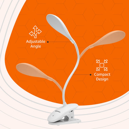 Table Lamp with Touch Panel Control and Adjustable Angle - 3.7V 1200mAh Lithium Battery
